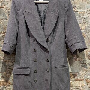 Venus (12) gray coat dress double breasted knee length